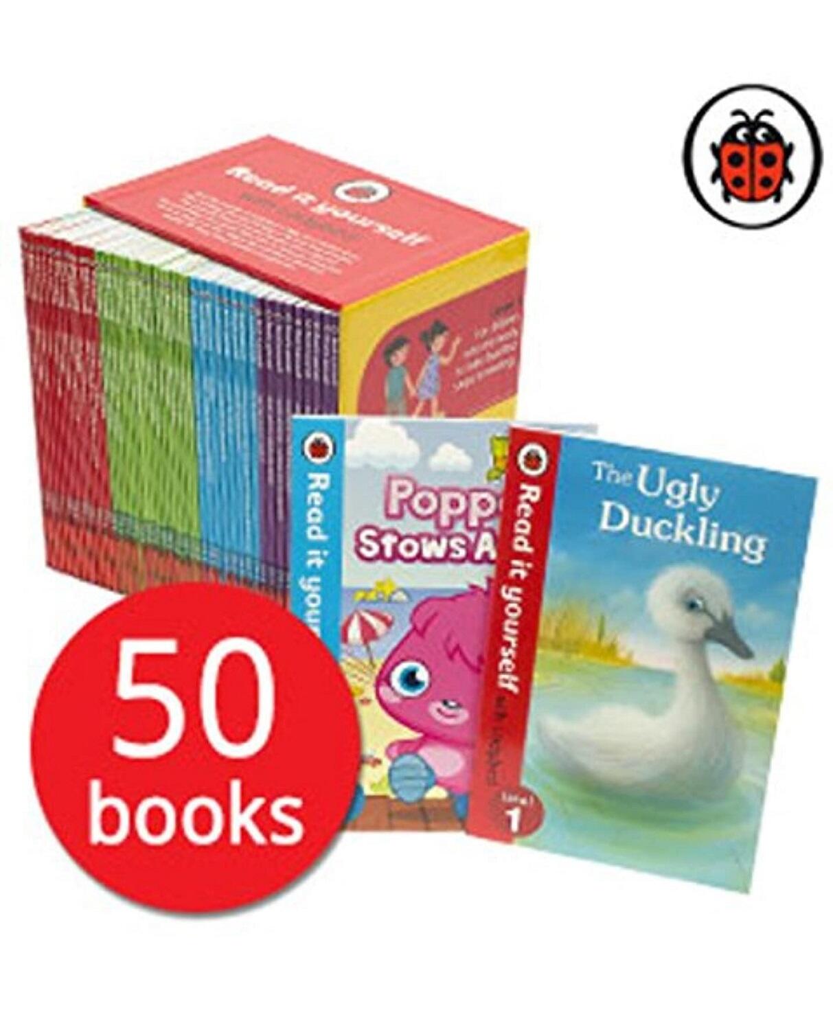 Read it Yourself with Ladybird Collection 50 Books Box Set Pack (Level 1, 2, 3, 4)